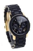 Relógio Feminino Preto e Dourado