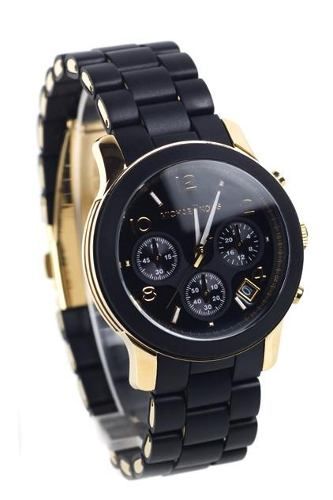 Relógio Feminino Preto e Dourado