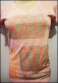 Blusinha Gola V - rosa