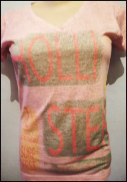 Blusinha Gola V - rosa
